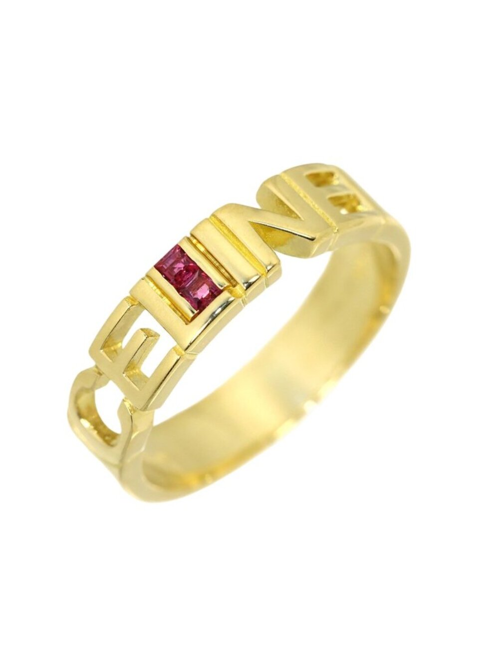 Celine Ring Ruby 18k Yellow Gold